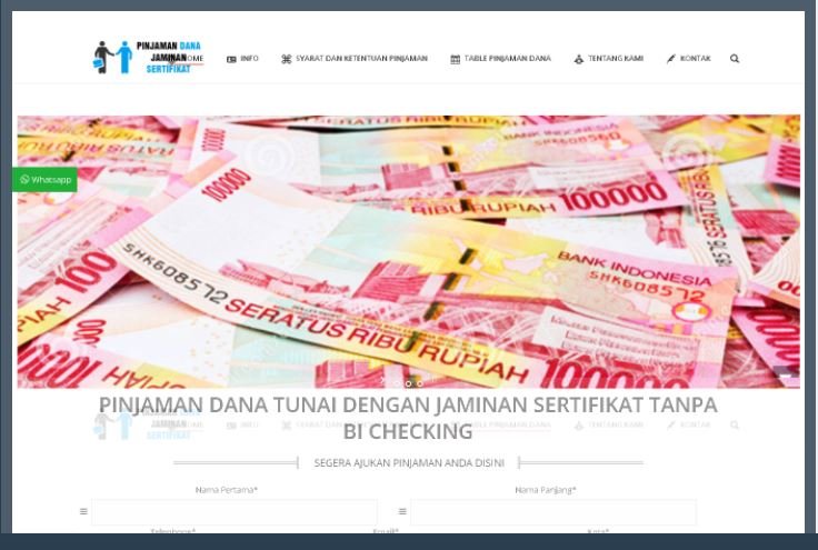 PINJAMAN JAMINAN SERTIFIKAN NET