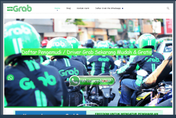 Website Daftar Driver Grab