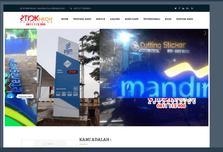 Website Stick Neoh Advertising