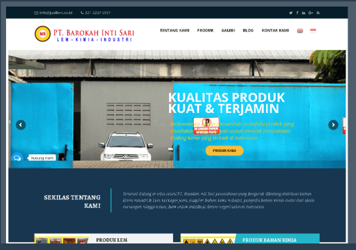 Website PT Barokah Inti Sari - Juallem.co.id