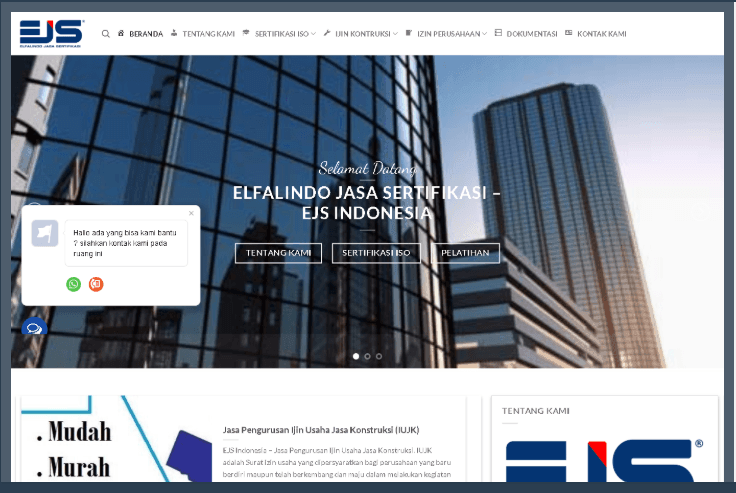 Website Jasa Pengurusan Perizina Perusahaan