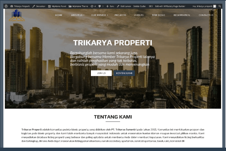 Website Trikarya Properti