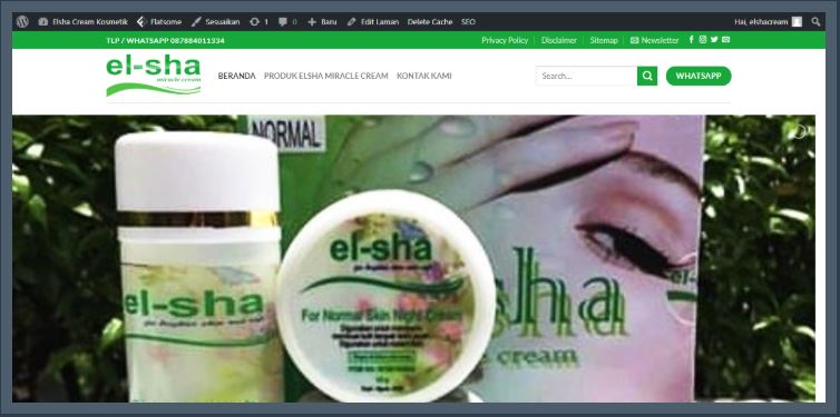 Website Resmi Distributor Elsha Miracle Cream
